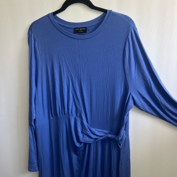 Lane bryant Twist-Waist Ribbed Midi Dress size 18/20 - Picture 6 of 8